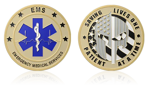 Emergency Medical Services Custom Coins
