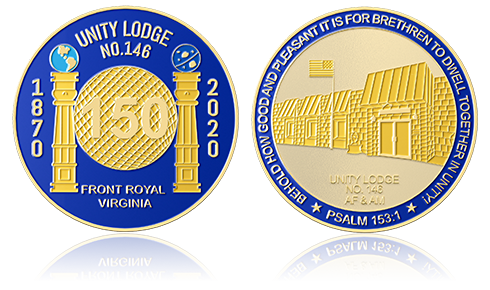 Unity Lodge Custom Coins