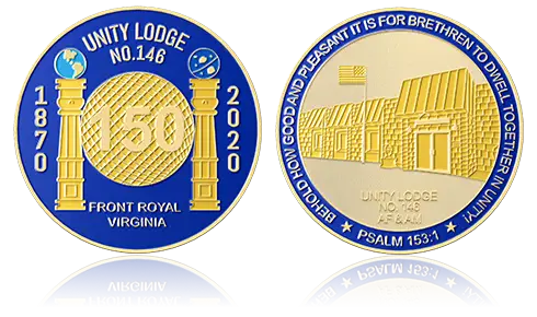 Unity Lodge Custom Coins
