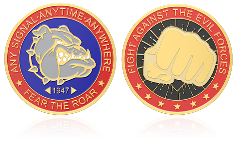 Fight Against The Evil Forces Custom Coins