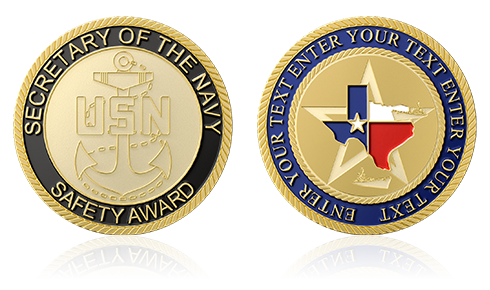 Safety Award Custom Challenge Coins