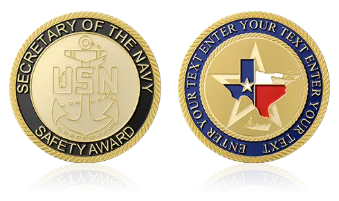 Safety Award Custom Challenge Coins Safety Award Custom Challenge Coins
