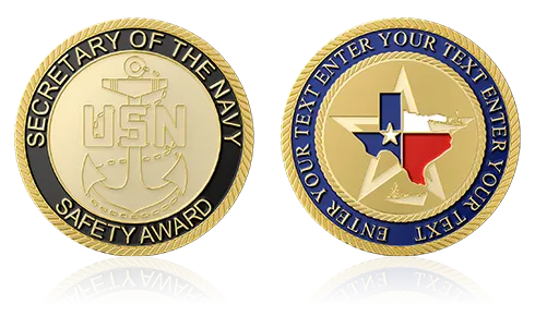 Safety Award Custom Challenge Coins