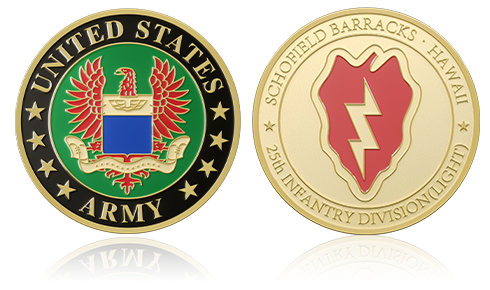 Schofield Barracks Custom Challenge Coins