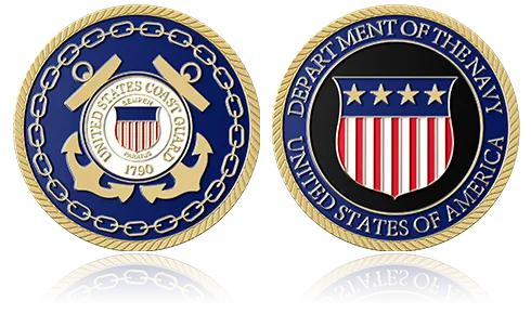 543 Navy Department Custom Challenge Coins 543 Navy Department Custom Challenge Coins