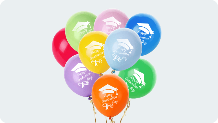 Colored latex balloons