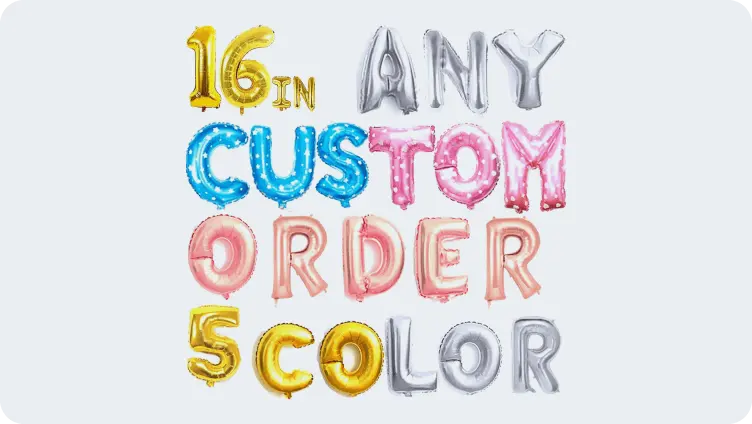 Metallic latex balloons