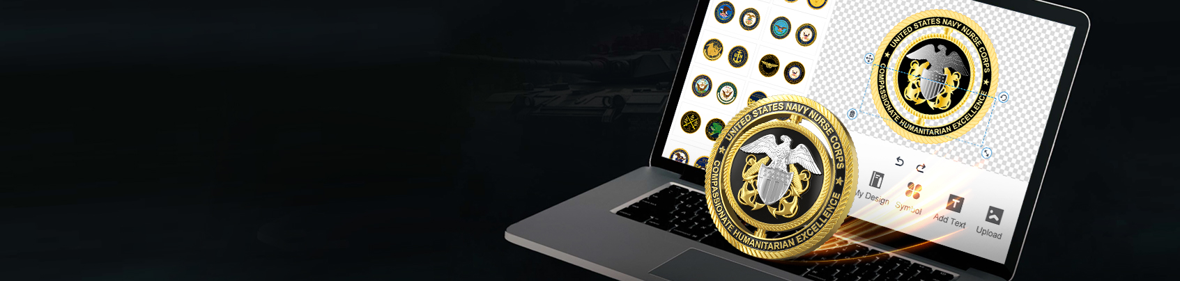 Free Design Tool for Navy Challenge Coins