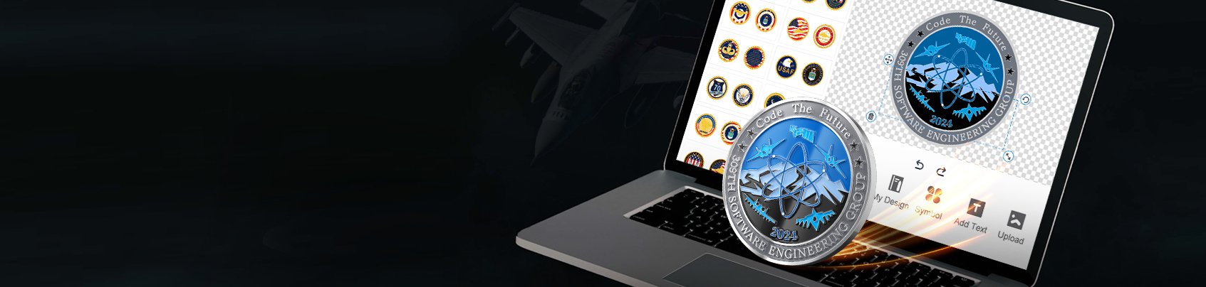 Free Design Tool for Air Force Challenge Coins