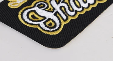 laser cut border embroidered printed patches