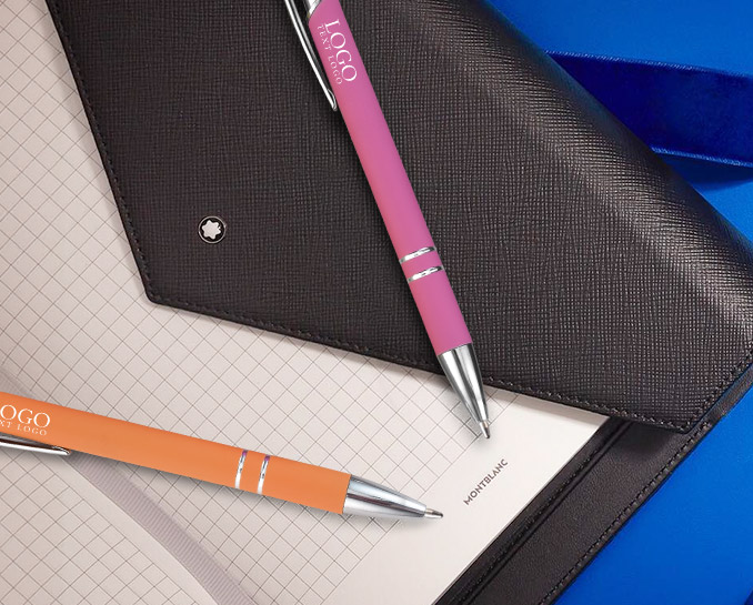 Colorful business stylus pens with logo