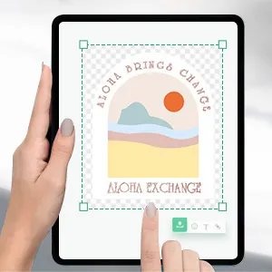 Confirm artwork for your custom keychain