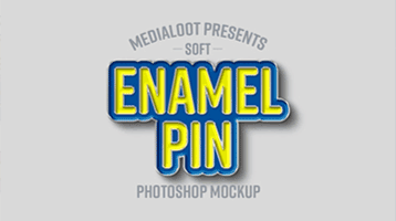 Enamel Pin Mockups