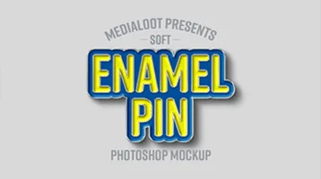 Enamel Pin Mockups