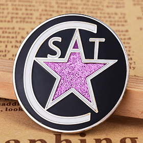 Glitter SAT Enamel Pins