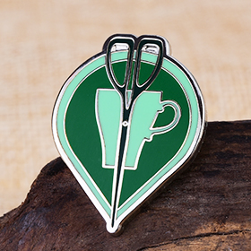 Custom Scissors Hard Enamel Pins