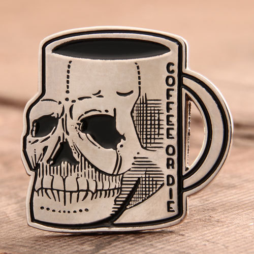 3D Skull Cup Pins