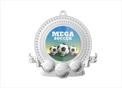 Star Custom Rhinestone Soccer Medals