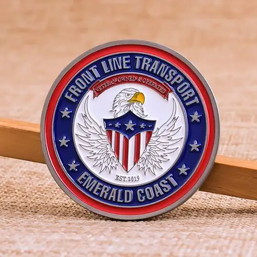 Front Line Transport Quality Enamel Coins