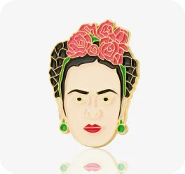 Frida Self-Portrait Custom Enamel Badges