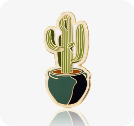 Sukkulenten Catus Emaille Pins