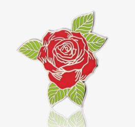 Rose Flower Lapel Pins