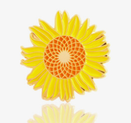 Sunflower Enamel Pins