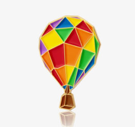 Hot Air Balloon Enamel Pins