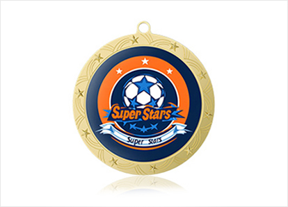 Stars Soccer Game Day Custom Medals