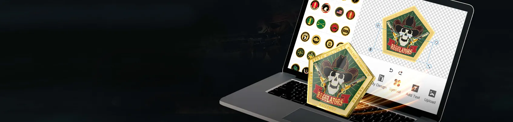 Free Design Tool for Army Challenge Coins