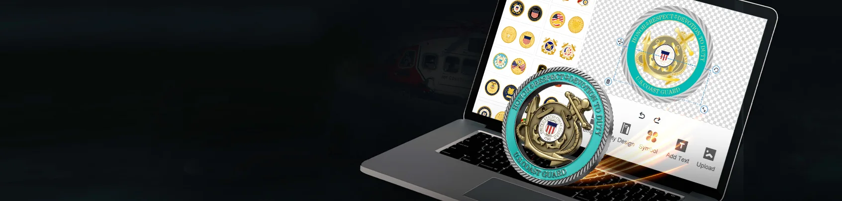 Free Design Tool for Coast Guard Coins Free Design Tool for Coast Guard Coins