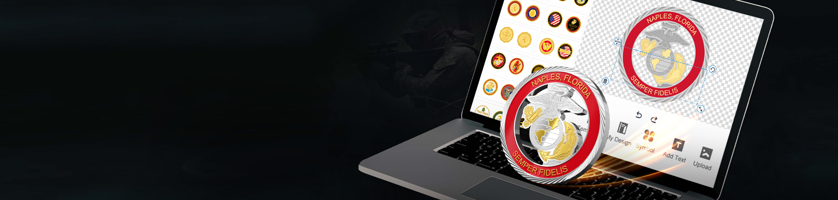 Free Design Tool for Marine Corps Challenge Coins