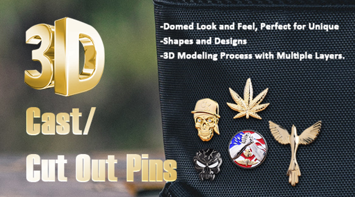 Custom 3D or Cutout Pins