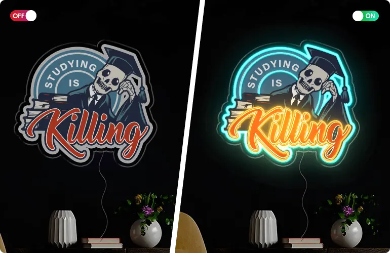 Schedelhoofd Neon voor decoratie