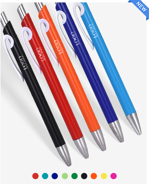 Solid Plastic Ballpoint Click Pen