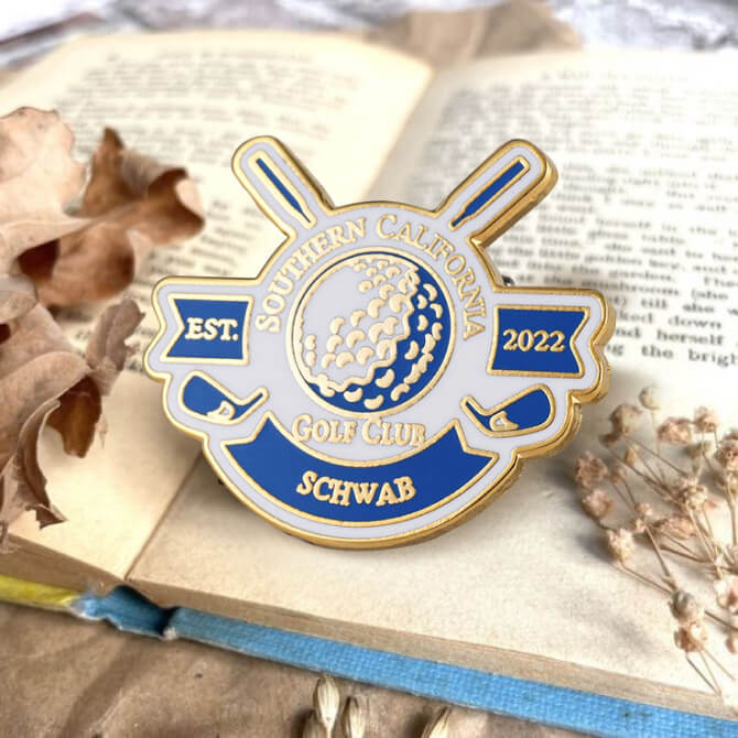 Golf Club Hard Enamel Pins