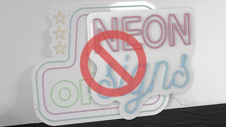 Ne pas empiler les néons Ne pas empiler les néons