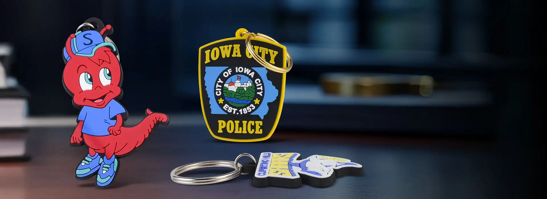 custom rubber key chains of customkeychains.com