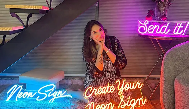 maak je eigen neonreclame