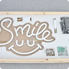 custom smile neon sign