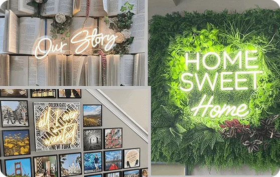 Aangepaste neonreclames