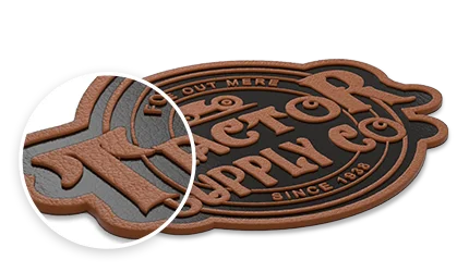 Embossed Leather Patches Embossed Leather Patches