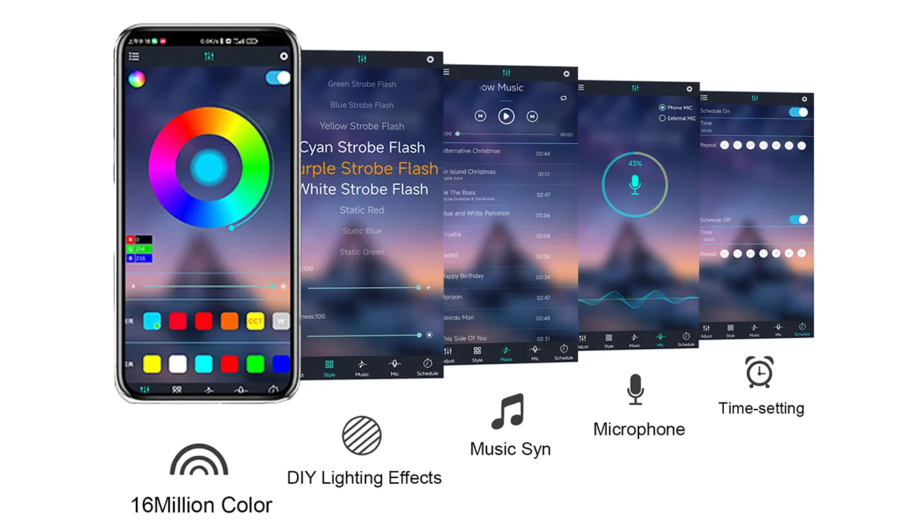 RGB Gradient Changing Color