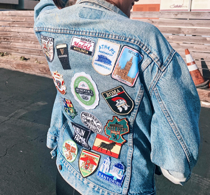 custom patches on denim jacket