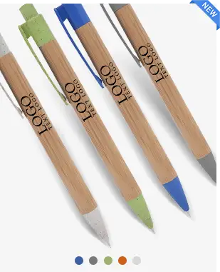 Bamboo Wheat Plunger Action Pen Bamboo Wheat Plunger Action Pen