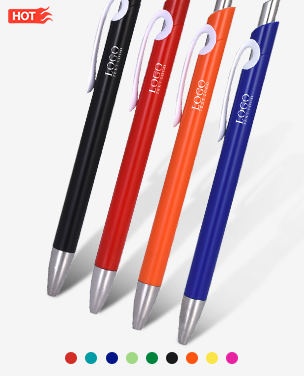 Solid Plastic Ballpoint Click Pens