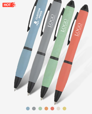 Eco-friendly Wheat Writer Pen with Stylus