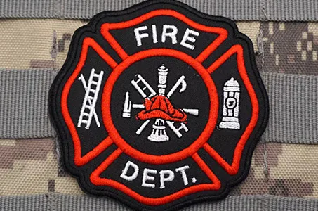 Brugerdefinerede brandmands velcro-mærker Brugerdefinerede brandmands velcro-mærker