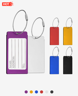 Aluminum Metal Travel Id Identifier Luggage Tags