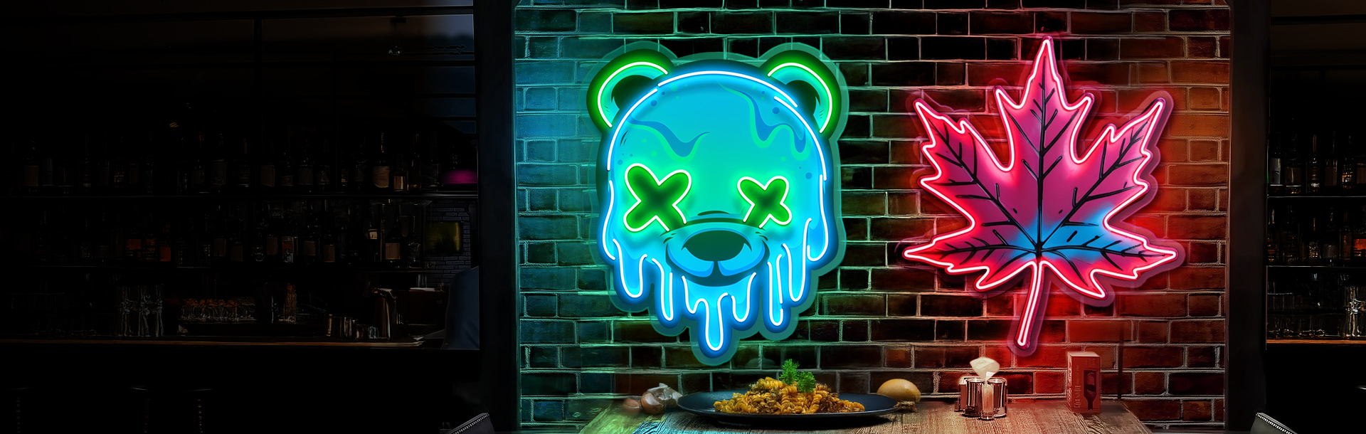 custom uv printed neon lights